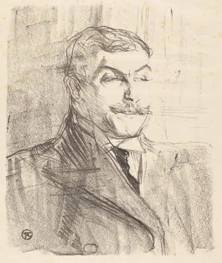 Lucien Guitry, by Henri de Toulouse-Lautrec