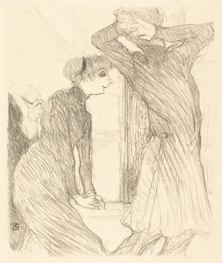 Lugne Poe and Baldy in "Au-dessus des forces humaines" (Lugne Poe et Baldy dans "Au-desses des forces humaines"), by Henri de Toulouse-Lautrec
