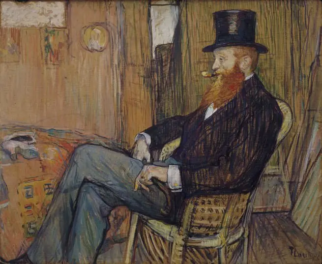 M. de Lauradour, by Henri de Toulouse-Lautrec