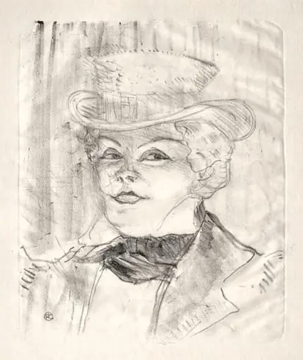 Madame Réjane, by Henri de Toulouse-Lautrec