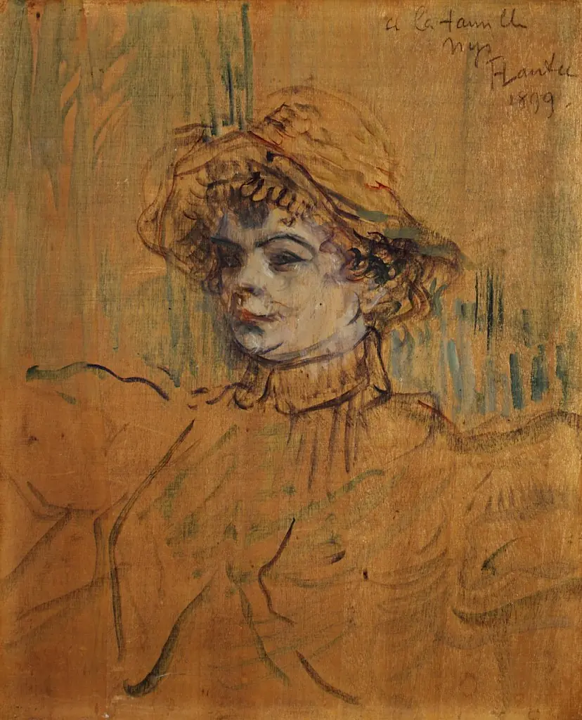 Mademoiselle Nys, by Henri de Toulouse-Lautrec