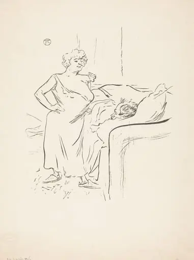 Man and Woman, by Henri de Toulouse-Lautrec