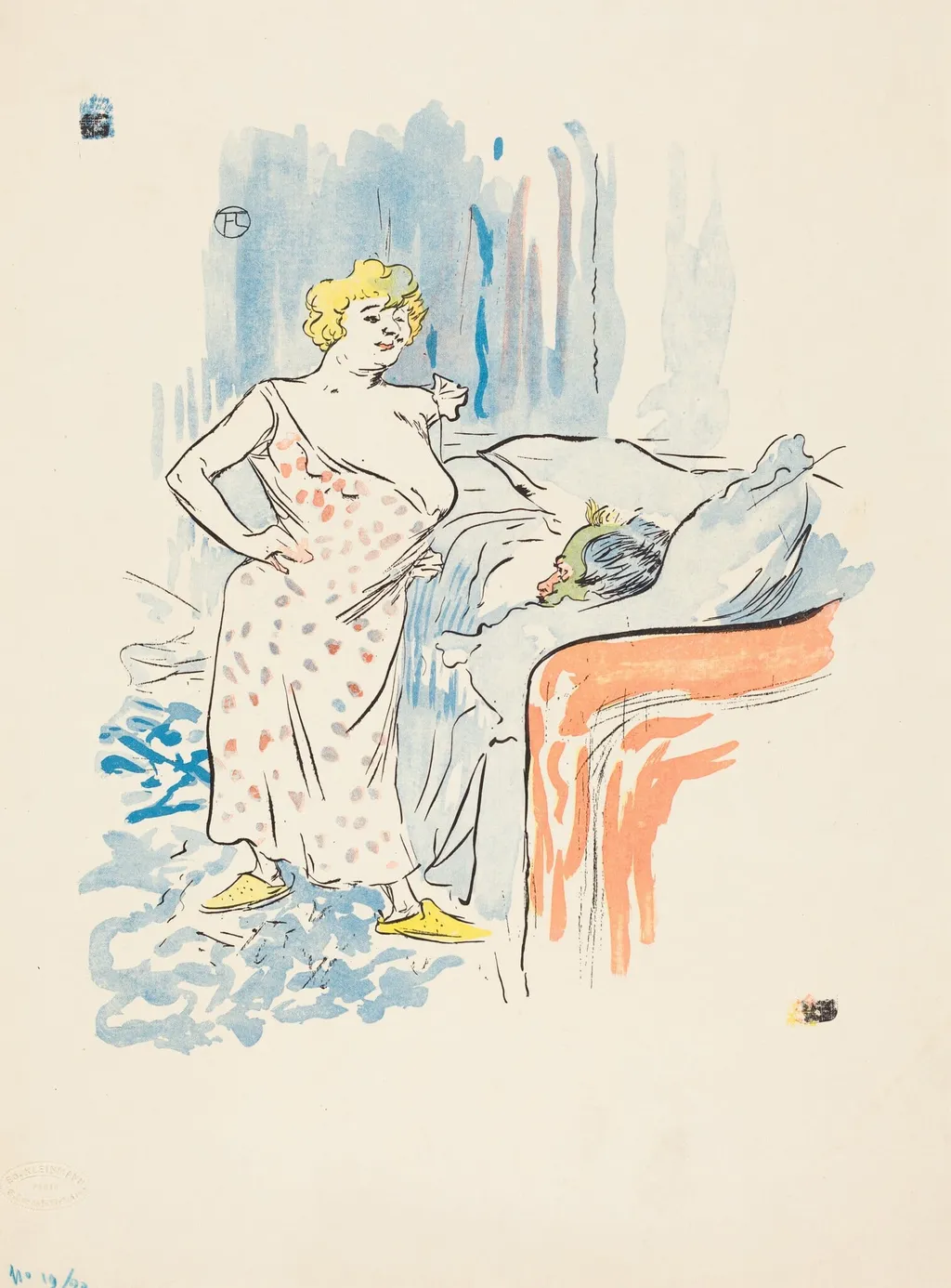 Man and Woman, by Henri de Toulouse-Lautrec, paint, 1882