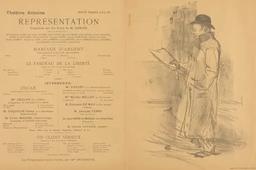 Mariage d'argent; Le Fardeau de la liberté; Un Client sérieux [recto], by Henri de Toulouse-Lautrec