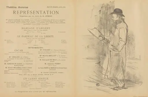 Mariage d'argent; Le Fardeau de la liberté; Un Client sérieux [recto], by Henri de Toulouse-Lautrec