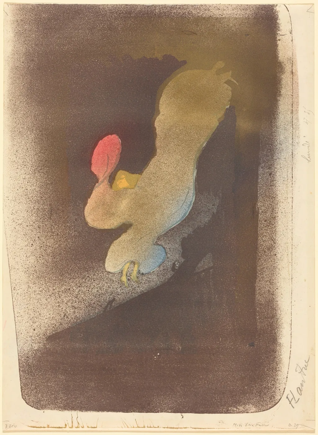 Miss Loïe Fuller, by Henri de Toulouse-Lautrec, ink, 1893