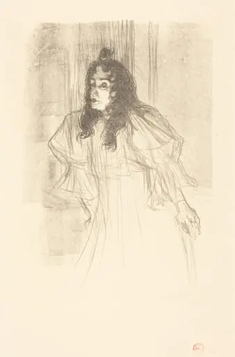 Miss May Belfort Bare-Headed (Miss May Belfort en cheveux), by Henri de Toulouse-Lautrec