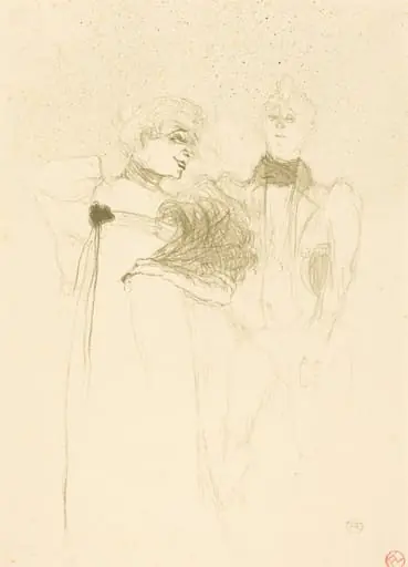 Mlle. Lender in "Madame Satan" (Mlle. Lender dans "Madame Satan"), by Henri de Toulouse-Lautrec