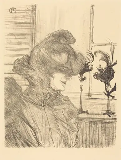 Mme. Le Marguoin, Milliner (Mme. Le Marguoin, modiste), by Henri de Toulouse-Lautrec