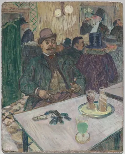 Monsieur Boileau at the Café, by Henri de Toulouse-Lautrec