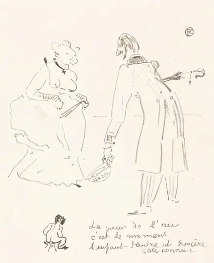 New Year's Greeting (Le compliment du jour de l'an), by Henri de Toulouse-Lautrec