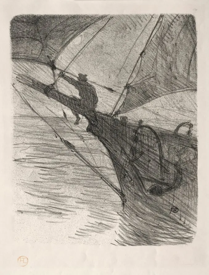 Oceano Nox, by Henri de Toulouse-Lautrec, 1895