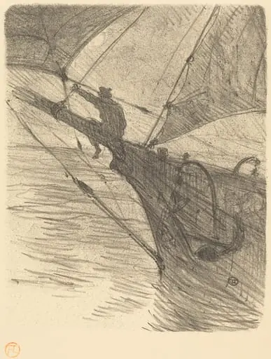 Oceano Nox, by Henri de Toulouse-Lautrec