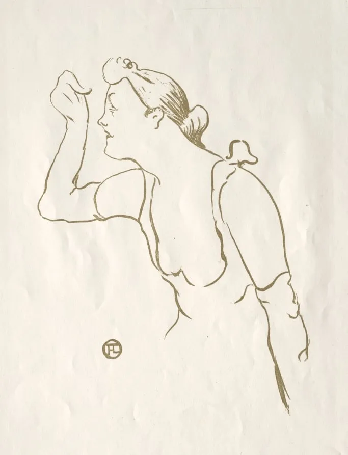 Paula Brébion, by Henri de Toulouse-Lautrec, 1893