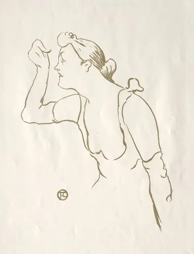 Paula Brébion, by Henri de Toulouse-Lautrec