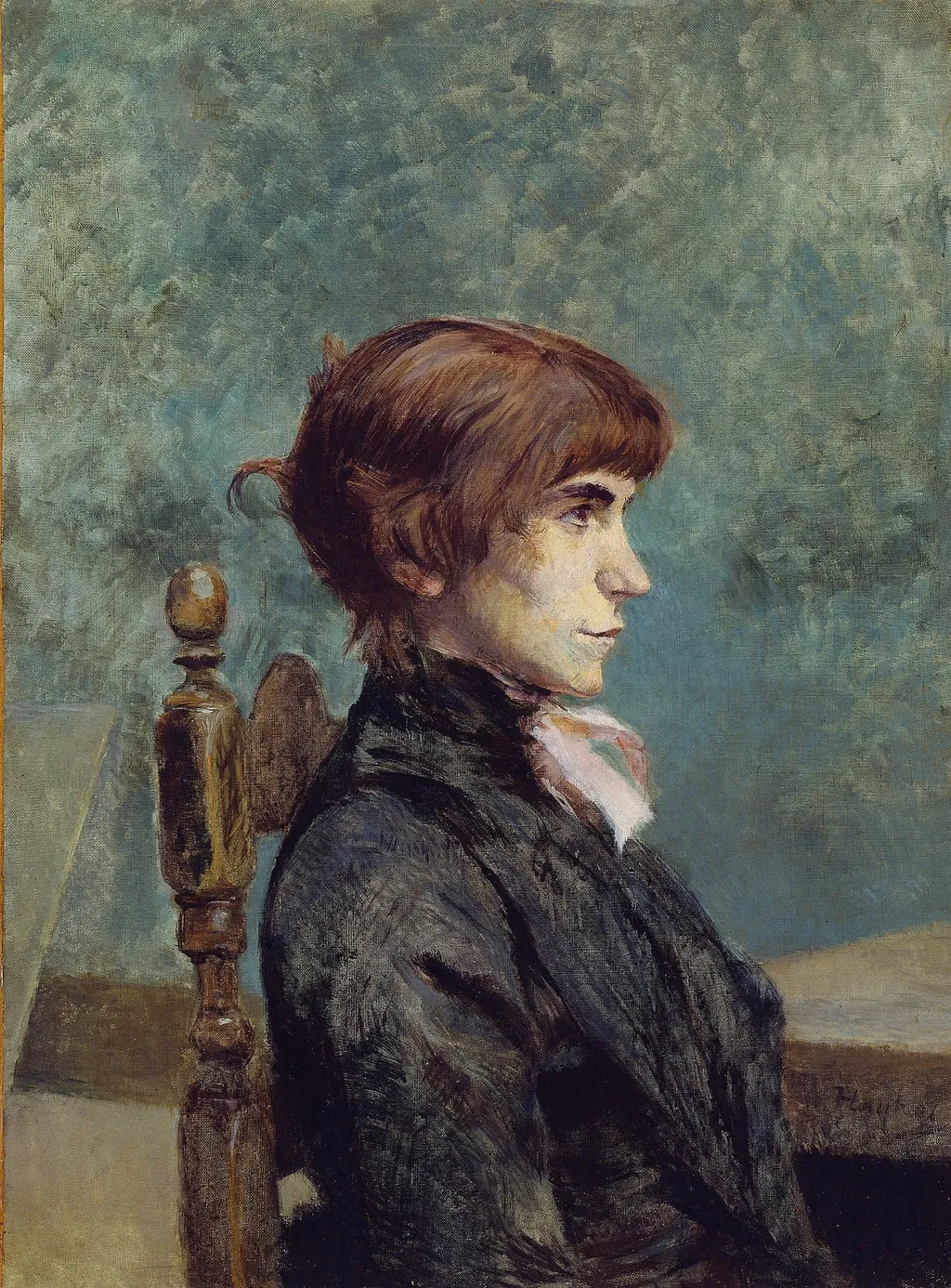 Portrait of Jeanne Wenz, by Henri de Toulouse-Lautrec, oil, 1894