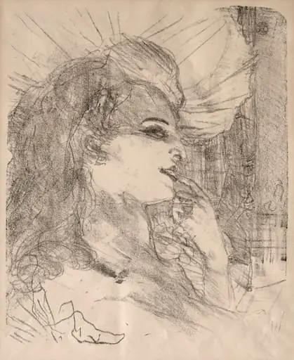 Portraits of Actors and Actresses: Thirteen Lithographs: Anna Held, by Henri de Toulouse-Lautrec