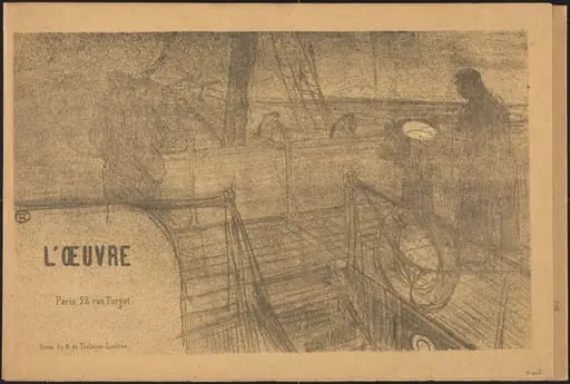 Prospectus Programme de l'Oeuvre, by Henri de Toulouse-Lautrec
