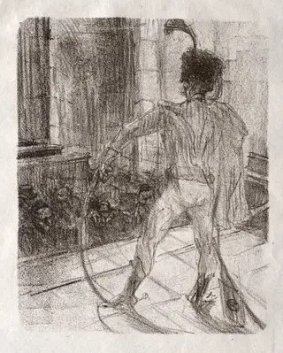 Schlomé Fuss in the Synagogue, by Henri de Toulouse-Lautrec, 1898