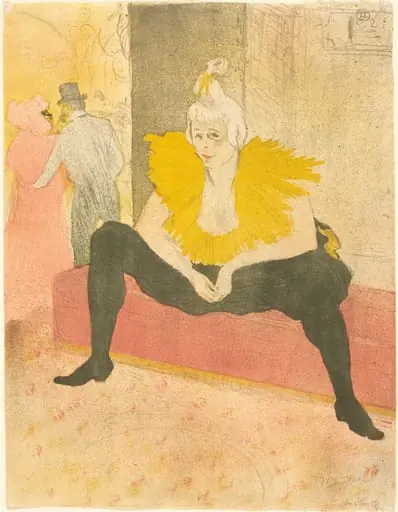 Seated Clowness (La Clownesse assise), by Henri de Toulouse-Lautrec