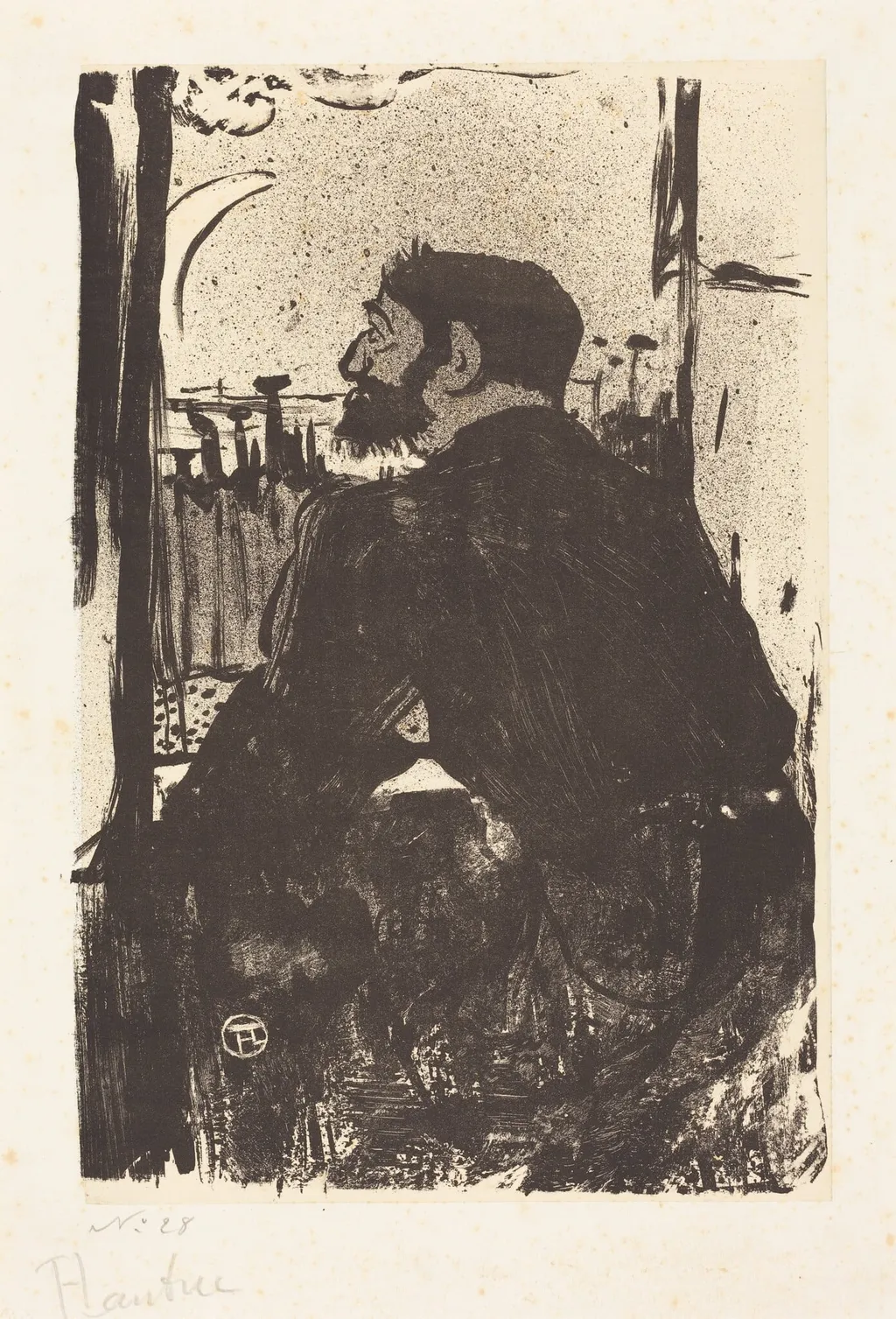 Sleepless Night (Nuit blanche), by Henri de Toulouse-Lautrec, ink, 1893