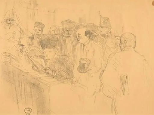 Soudais Deposition (Déposition Soudais), by Henri de Toulouse-Lautrec
