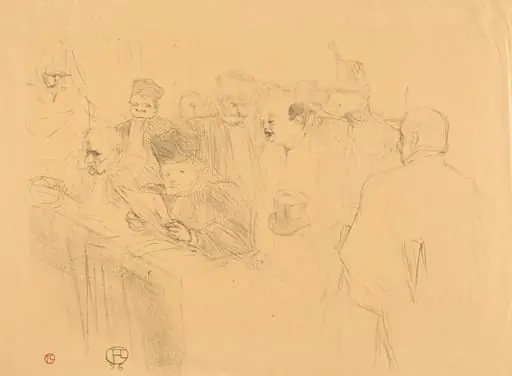 Soudais Deposition (Déposition Soudais), by Henri de Toulouse-Lautrec
