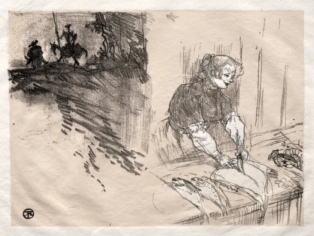 The Brief Joys: Cover, by Henri de Toulouse-Lautrec, 1897