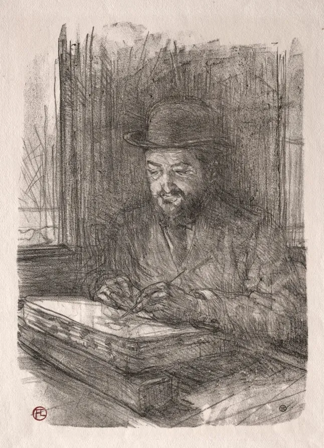 The Good Lithographer, by Henri de Toulouse-Lautrec, 1898