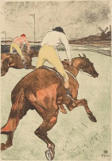 The Jockey (Le jockey), by Henri de Toulouse-Lautrec