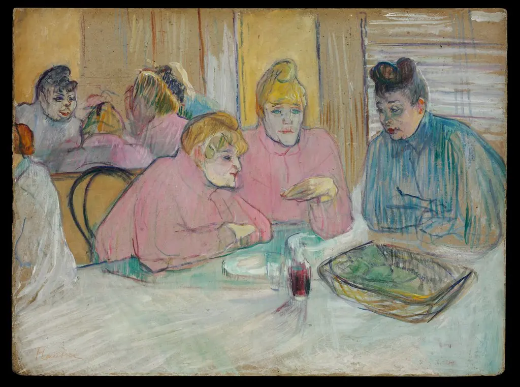 The Ladies in the Dining Room, by Henri de Toulouse-Lautrec