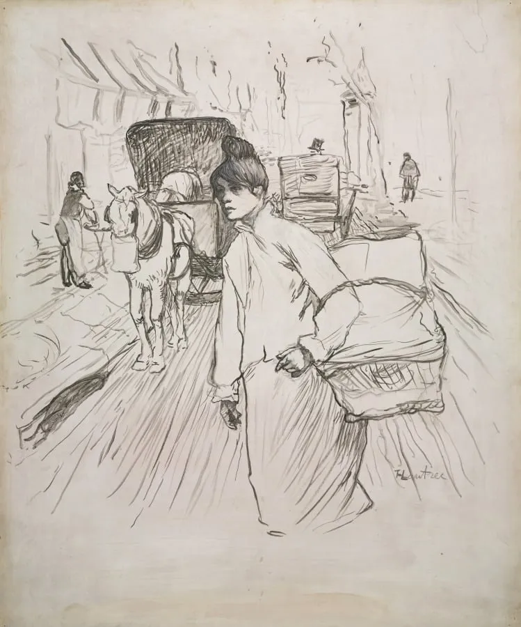 The Laundress, by Henri de Toulouse-Lautrec, 1888