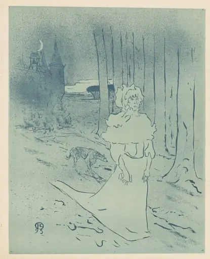 The Manor Lady or the Omen (La chatelaine ou le tocsin), by Henri de Toulouse-Lautrec