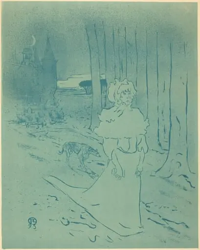 The Manor Lady or the Omen (La chatelaine ou le tocsin), by Henri de Toulouse-Lautrec