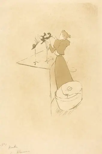 The Milliner (La Modiste - Renée Vert), by Henri de Toulouse-Lautrec