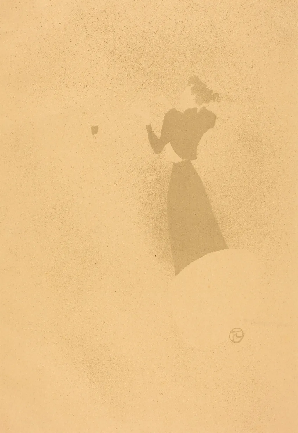 The Milliner (La Modiste - Renée Vert), by Henri de Toulouse-Lautrec, ink, 1893