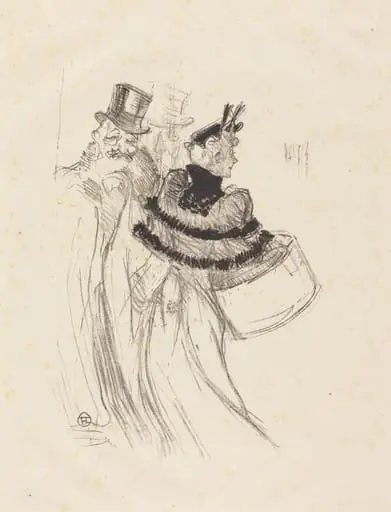 The Old Gentlemen (Les vieux messieurs), by Henri de Toulouse-Lautrec
