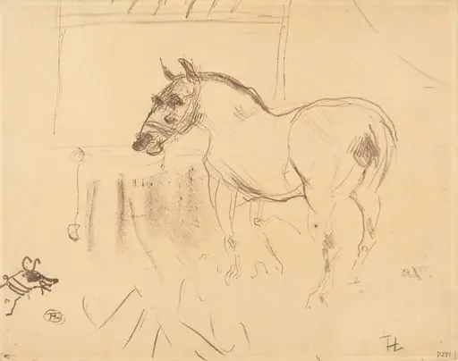 The Small Pony from Calmese (Le petit poney de Calmèse), by Henri de Toulouse-Lautrec