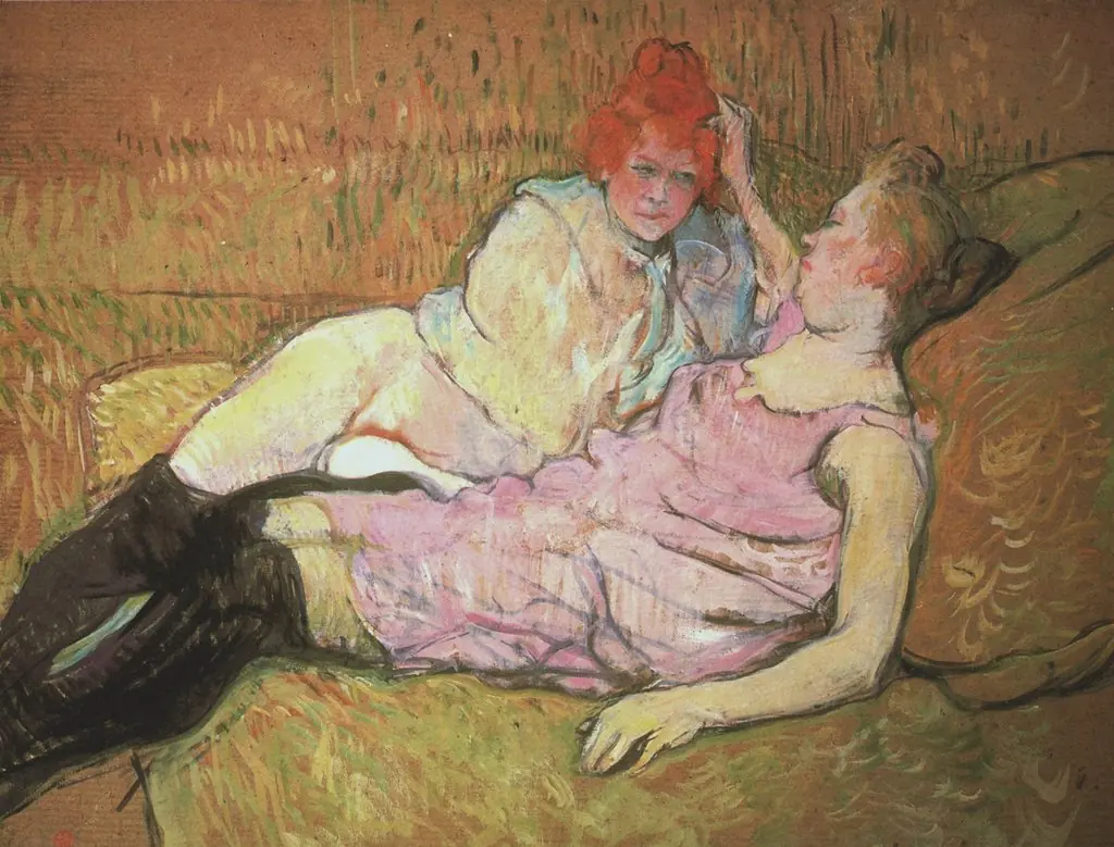 The Sofa, by Henri de Toulouse-Lautrec