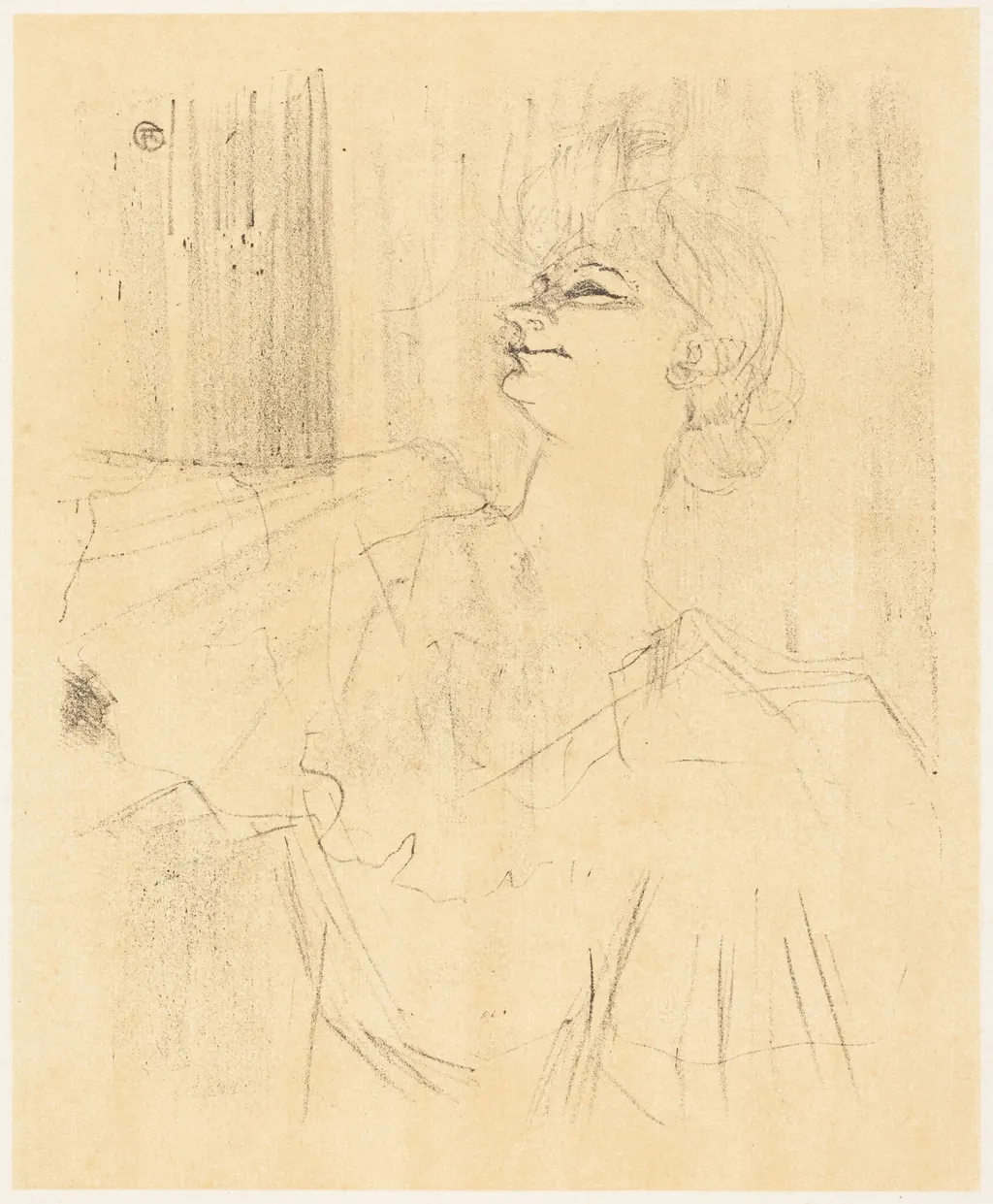To Menilmontant from Bruant (A Ménilmontant, de Bruant), by Henri de Toulouse-Lautrec, ink, 1898
