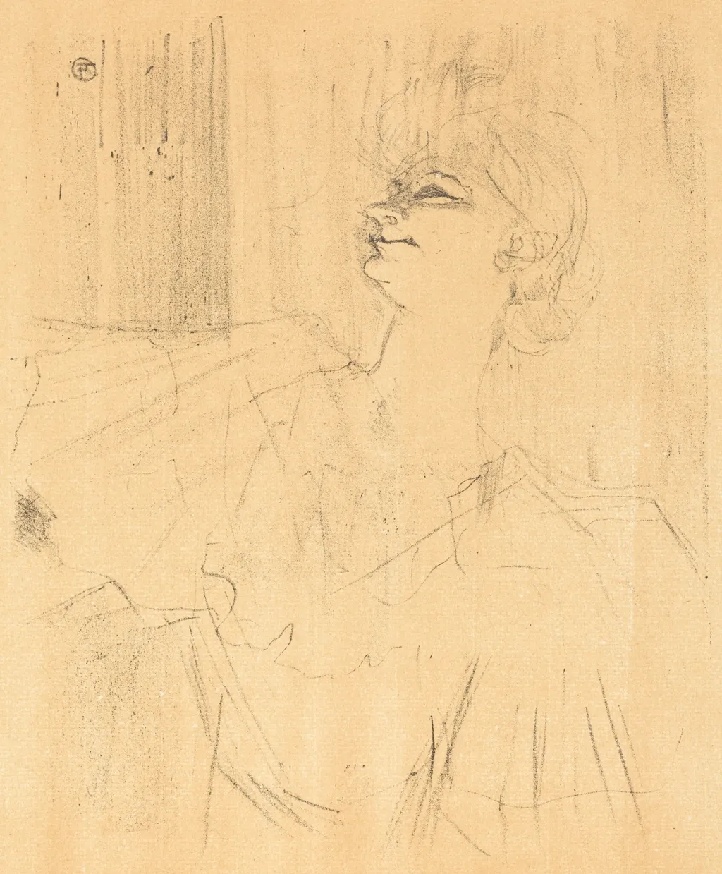 To Menilmontant from Bruant (A Ménilmontant, de Bruant), by Henri de Toulouse-Lautrec, ink, 1898