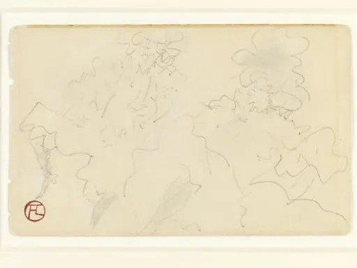 Two women dancing, by Henri de Toulouse-Lautrec