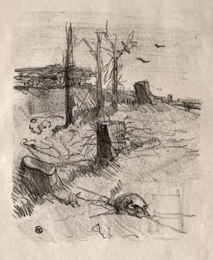Un Cimetière en Galicie, by Henri de Toulouse-Lautrec