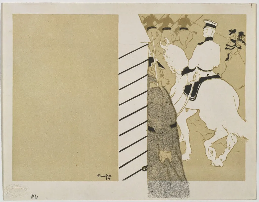 Untitled, by Henri de Toulouse-Lautrec, ink, 1894