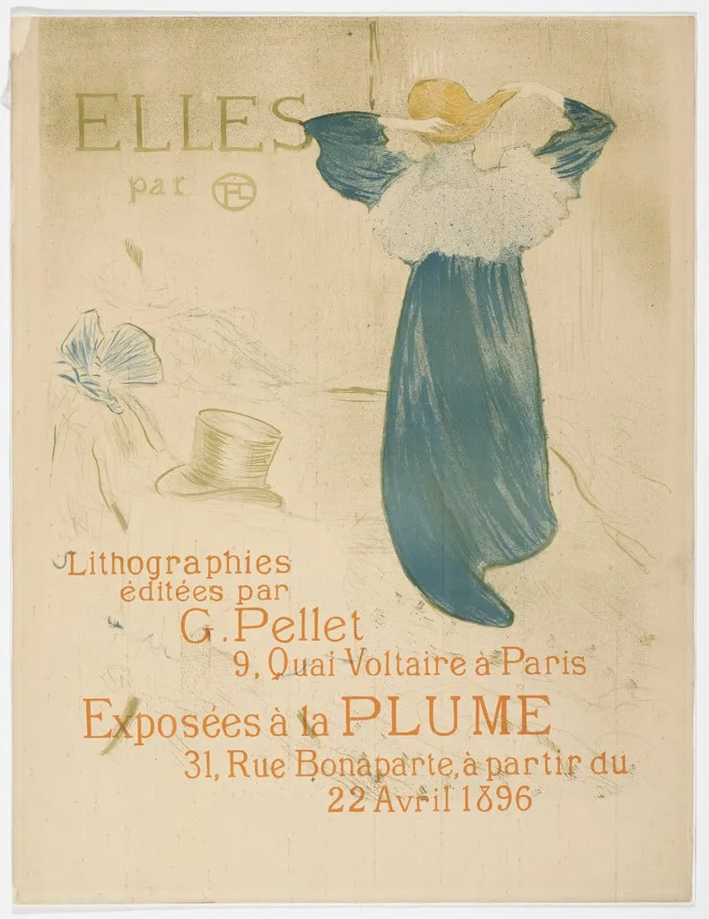 Untitled, by Henri de Toulouse-Lautrec, ink, 1896
