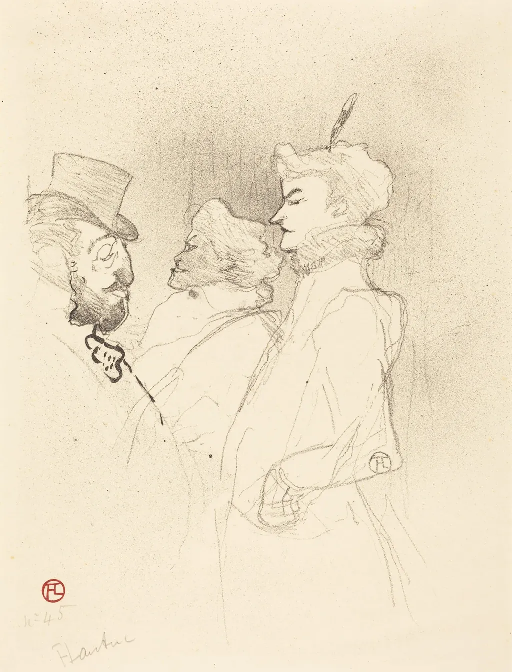 Why Not?...Once Is Not a Habit (Pourquoi pas?...Une fois n'est pas coutume), by Henri de Toulouse-Lautrec, ink, 1893