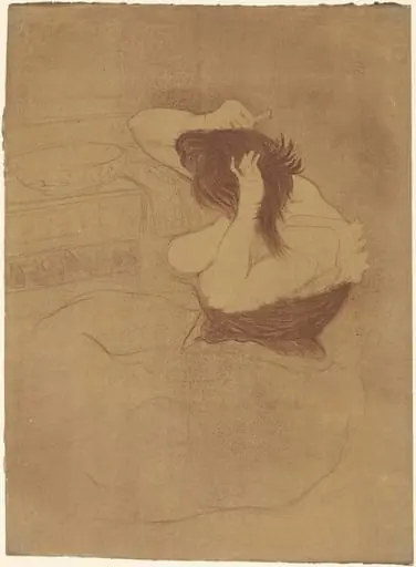 Woman Combing Her Hair (Femme qui se peigne), by Henri de Toulouse-Lautrec