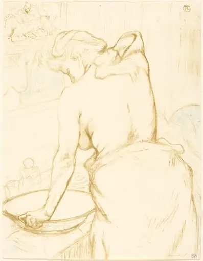 Woman Washing Herself (Femme qui se lave), by Henri de Toulouse-Lautrec