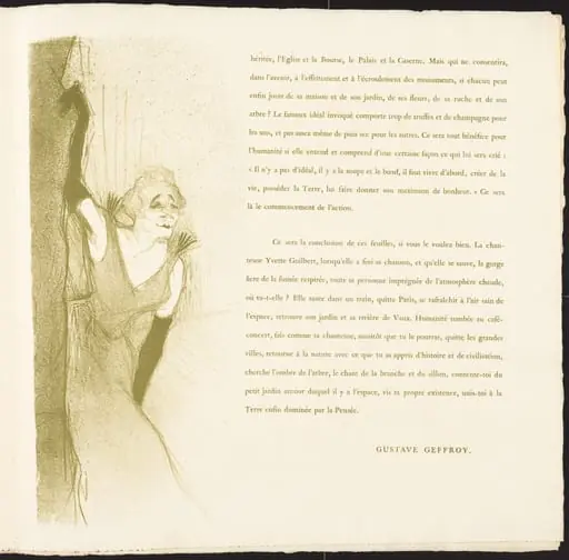 Yvette Guilbert, by Henri de Toulouse-Lautrec