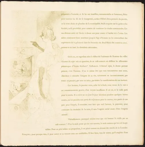 Yvette Guilbert, by Henri de Toulouse-Lautrec